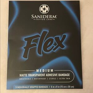 Saniderm Flex Medium Tattoo Bandage